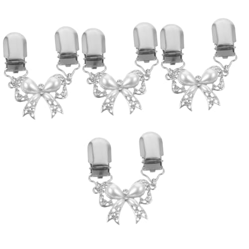 WRITWAA 4stücke Sweater Clip Brosche Mit Schleifen-design Eleganter Klammerverschluss Für Strickjacken Schals Und Kleider Langlebig Für Formelle Anlässe Und Alltagsoutfits von WRITWAA