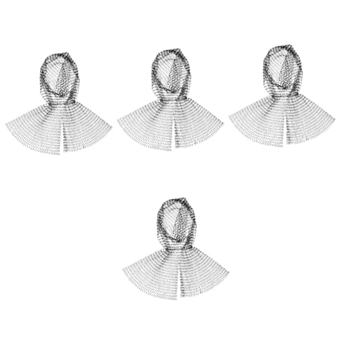 WRITWAA 4 Stück Fischnetz Flash Diamant Mütze Schals Haarschal Dekorieren Haardekoration Damen Kopftuch Strass Kopftuch Zartes Stirnband Strass Stirnbänder Kopfschmuck Abdeckung von WRITWAA