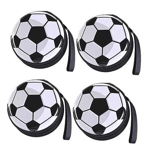 WRITWAA 4-teilige Fußball-kit-Tasche Aus Weißblech Aufbewahrungsbox Für Fußballgeschenke Kreative Geldbörse Für Den Täglichen Gebrauch von WRITWAA