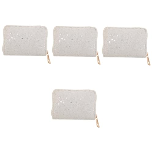 WRITWAA 4stücke Damen Geldbörse Aus Pu-Leder Mit Reißverschluss Modisches Kartenetui Geräumige Clutch Für Alltag Und Reisen Vielseitige Kartenfächer Elegantes Design von WRITWAA