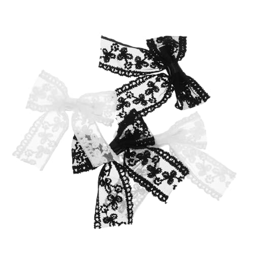 WRITWAA 4stücke Cremefarbene Haarnadel Mit Spitzenschleifen Für Damen Schleifenhaarnadel Aus Spitze Bogen Haarnadel Als Haaraccessoire Verspielte Haarspange Für Jeden Anlass von WRITWAA