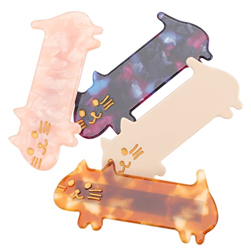 WRITWAA 4stücke Katzenform Haarnadeln Für Mädchen Süße Haarspangen in Katzenform Cartoon-haarnadeln Als Kopfschmuck Für Kleine Mädchen von WRITWAA