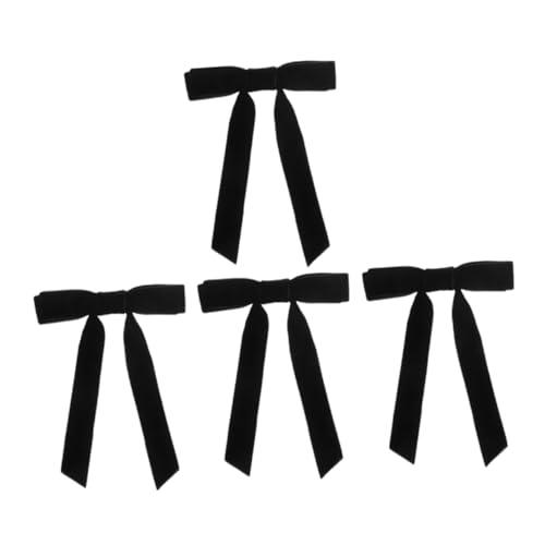 WRITWAA 4stücke Schleifen-accessoires Für Damen Velours-haarschleifen Süße Schleifen Aus Bändern Für Frauen Lange Haarschleifen Haar-accessoires Für Damen Schleife Fürs Haar von WRITWAA