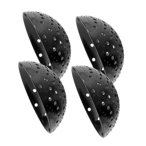 WRITWAA 4 Stück Haarwerkzeug für Mädchen Kissen Brötchen Pads geformt Styling stutzenhalter Haarunterlagen Volumenpolster für Mädchenhaare Frisiereinlagen Kieselgel Black von WRITWAA