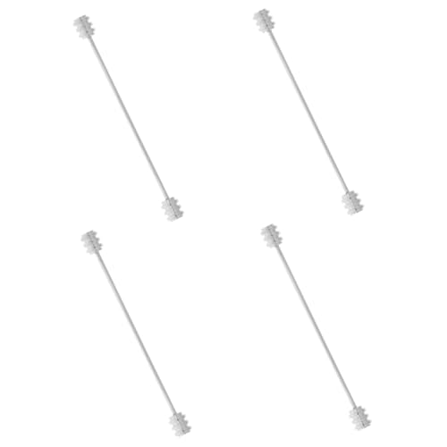 WRITWAA 4 Stück Herren Krawattennadel mit Spiralverschluss Minimalistisches Design für Anzug und Hemd Langlebige Kupfermetall Brosche Eleganter Kragenstift für Formelle und Informelle von WRITWAA