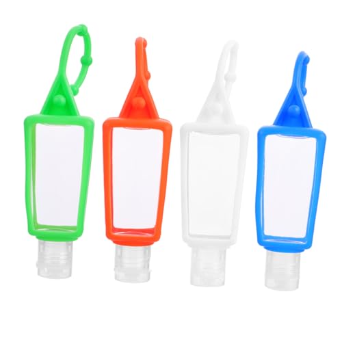 WRITWAA 4 Stück Hülle Flaschen Auslaufsichere Flüssigkeitsbehälter für Lotionen Shampoo Handcreme Praktisch für Unterwegs Geschäftsreisen Zufällige Farbe von WRITWAA