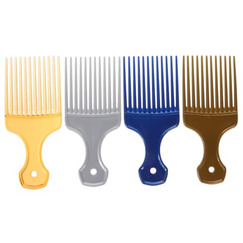 WRITWAA 4 Stück Kamm Haarklammern -kämme Für Frauen Haarpickel Für Schwarze Männer Haarschleifen-styling-tool Haarpicks Wählen Neckende Kämme Heben Für Haare Bart Pflücken Plastik von WRITWAA