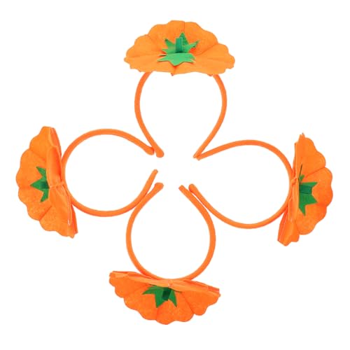 WRITWAA 4stücke Halloween Kürbis Haarreifen Leichte Cosplay Stirnbänder Für Halloween Partys Kürbis-dekoration Für Erwachsene von WRITWAA