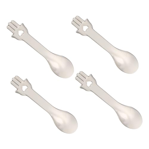 WRITWAA 4 Stück Make Up Löffel Spatel Gesichtscreme Gesichts Tag Für Weiche Creme Und Löffel Make Up Spatel Hautpflege Gesichtsmaske von WRITWAA