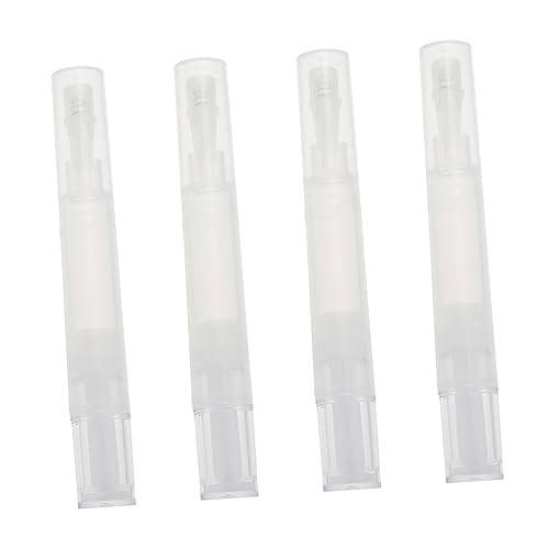WRITWAA 4 Stück Nagelpflege Stifte Drehstift für Nagelöl und Leerer Lip Gloss für Nagelkunst und Persönliche Anwendung von WRITWAA