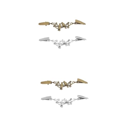 WRITWAA 4 Stück Pullover-Kettenclips Clips für Tierschals Damen Strickjacke Kragenclips cardigan clip sweater clips pullunder damen Frauen-Wildtier-Serie Pullover-Clips Cardigan-Clips von WRITWAA