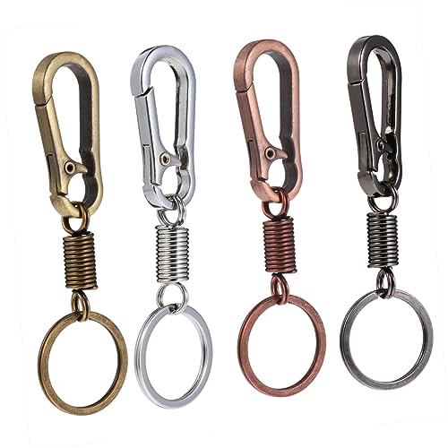 WRITWAA 4 Stück Schlüsselanhänger Karabinerhaken Auto schlüssel Halter Autoschlüssel mit Karabiner car Keychain car Key Chain Key Chains schlusselanhanger Key fob Schlüsselbund Legierung von WRITWAA