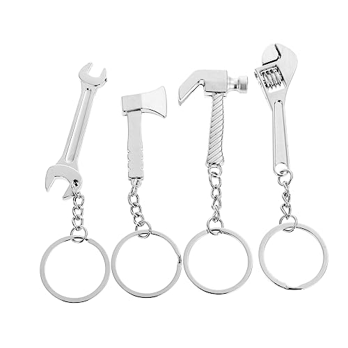 WRITWAA 4stücke Nachahmung Werkzeug Schlüsselanhänger Hängender Schlüsselring Aus Zinklegierung Mit Einzigartigem Design Für Tasche Oder Gürtel von WRITWAA
