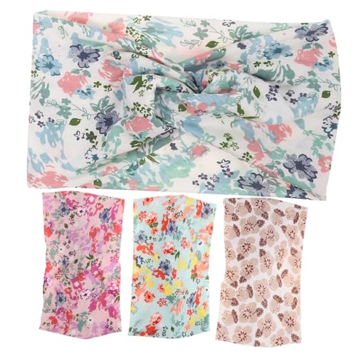 WRITWAA 4stücke Elastische Stirnbänder Für Damen Rutschfeste Haarbands Sport Stirnbänder Dehnbar Haarbands Yoga Schweißbänder Für Damen Workout Stoffmaterialien Haare Gesicht Halten von WRITWAA