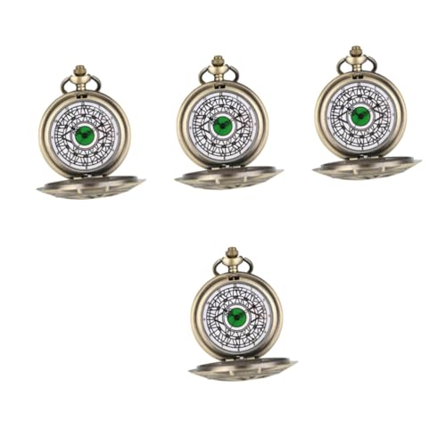 WRITWAA 4 Stück Taschenuhr Pendant anhänger Charms ساعة يد Mechanische Uhr Geburtstagsgeschenk Watch Digitaluhr für Herren Herrenuhren hängende Uhrendekoration hängende Uhr schmücken Eisen von WRITWAA