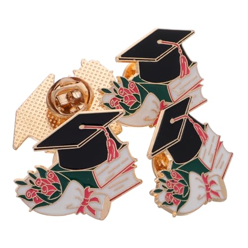 WRITWAA 4 Stück Teiliges Abschlusskappen Broschen Multifunktionale Student Anstecknadeln als Kleidung und Taschen Accessoires Einzigartige Erinnerungsschmuck für Absolventen Vielseitige von WRITWAA