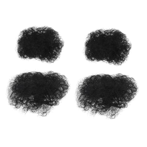 WRITWAA 4 Stück Teiliges Afro Locken Haarknoten für Synthetische Weiche Haarpuffs mit Haarnadel Natürlich Wirkendes Afro Design für Fotoshootings Partys und Mädchen Haaraccessoires von WRITWAA