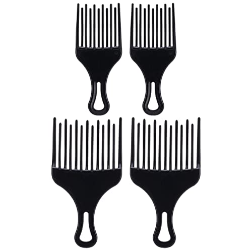 WRITWAA 4 Stück Teiliges Haarkamm aus Hochwertigem Breitzahn Haarstyling Tool für Lockiges Haar und Haarverlängerungen Angenehm für Kopfhaut für Damen und Herren von WRITWAA