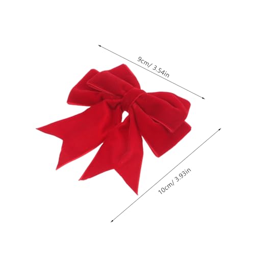 WRITWAA 4 Stück Teiliges Haarschleifen für Mädchen Kleine Alligator Haarklammern Rot Schwarz Modischer Haarschmuck für Teens und Kleinkinder Vielseitig Einsetzbar für Schule Geburtstag von WRITWAA