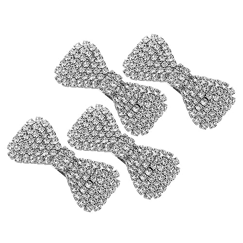 WRITWAA 4 Stück Teiliges Haarschmuck mit Haarspangen Funkelnde Strass Haarclips Transparente Mini Haarbögen für Damen und Mädchen Eleganter Hochzeitsschmuck für Festlichkeiten und Partys von WRITWAA