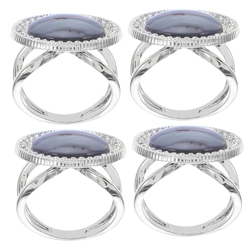 WRITWAA 4 Stück Teiliges Metall Schalringe und Shirt Clips für Damen Vielseitige Runde T Shirt Knotenhalter Eleganter Cardigan Clip für Pullover und Schals Leichter Reisebegleiter für von WRITWAA