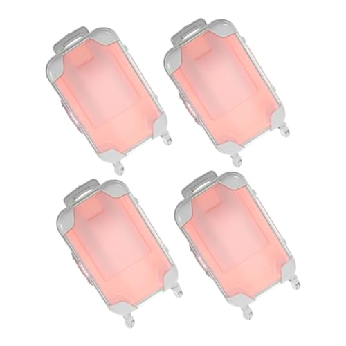 WRITWAA 4 Stück Teiliges Mini Reiseetui Makeup Aufbewahrungsbox Kosmetikkoffer mit Falsche Wimpern Fach Praktisches Schmink Organizer für Unterwegs und Business Trips von WRITWAA