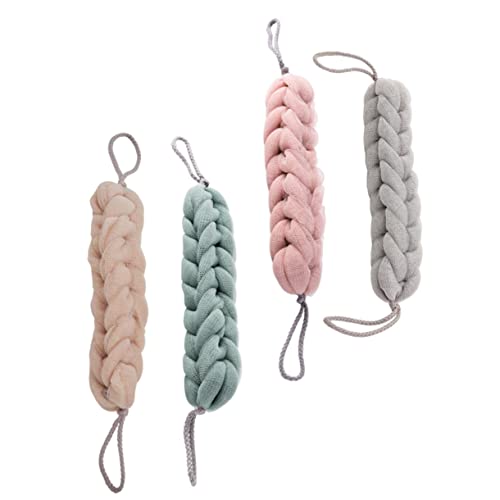 WRITWAA 4 Stück Teiliges Peeling Badetuch Langlebig Wiederverwendbar für Körperreinigung Tragbar für Reisen und Camping mit Praktischem Langen Streifen Design Zufällige WRITWAA 4 Stück Teiliges Peeling Badetuch Langlebig Wiederverwendbar für Körperreinigung Tragbar für Reisen und Camping mit Praktischem Langen Streifen Design Zufällige von WRITWAA
