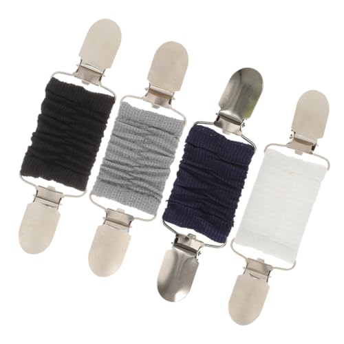WRITWAA 4 Stück Teiliges Strickjackenclips mit Elastischem Design Modische für Pullover Cardigans Kleider Vielseitig Einsetzbar für Damen in Weiß Schwarz von WRITWAA