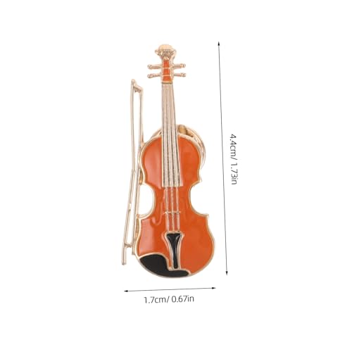 WRITWAA 4 Stück Vintage Musik Themen Anstecknadeln Gitarre Saxophon Trompete Flöte Metallbroschen für Musikfans Jacken Hüte Rucksäcke von WRITWAA