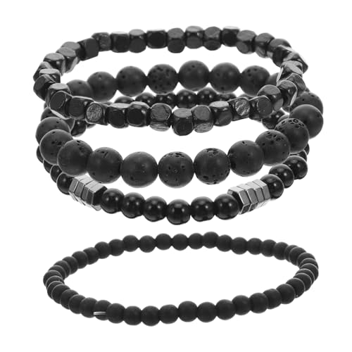 WRITWAA 4 Stück Zirkonia Armreif mit Elastischem Band Einzigartiger Textur Wrist Schmuck für Partys Freizeit und Formelle Anlässe von WRITWAA