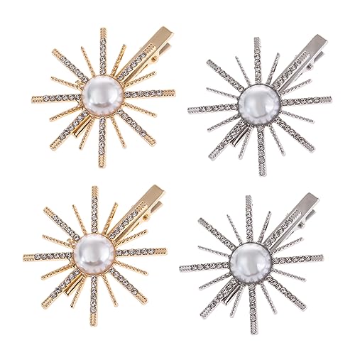 WRITWAA 4stücke Perlen Haarspangen Für Damen Haarnadeln Mit Strass-haar-accessoires Für Mädchen Eleganter Haarschmuck Robust Und Leicht von WRITWAA