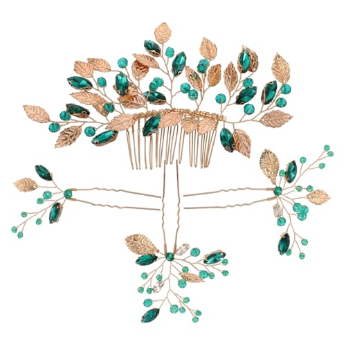 WRITWAA 4stücke Braut Blumen Haarnadeln Kopfschmuck Für Hochzeit Blumen Haarspangen Hochsteckfrisur Schmuck Für Braut Brautjungfer Frau Mädchen Vintage Stil von WRITWAA