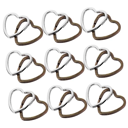 WRITWAA 40stücke Herzform Schlüsselringe Im Retro-Stil Multifunktionale Schlüsselanhänger Für Bastelprojekte Für Schlüsselorganisation Und Kreative Dekoration von WRITWAA