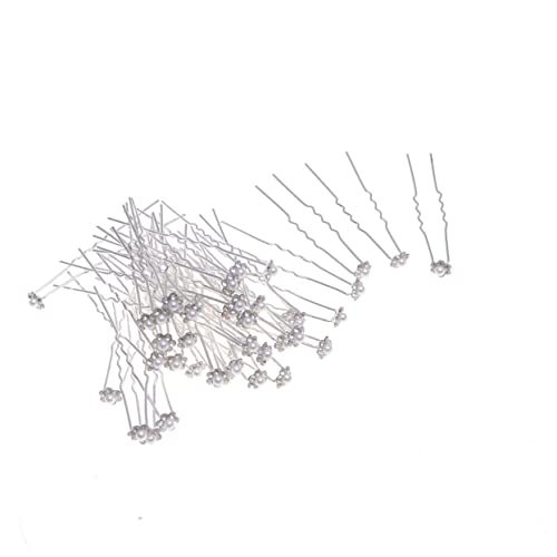 WRITWAA 40stücke Perlen-haarspangen Mit Strasssteinen Handgefertigte Haarklammern Dekorativer Haarschmuck Als Braut Oder Blumenhaarnadel Für Frauen Und Mädchen von WRITWAA