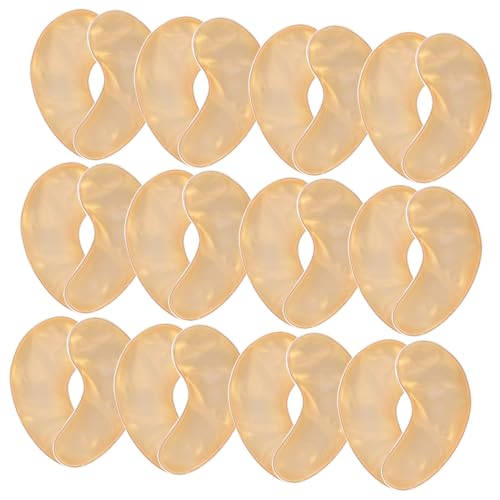 WRITWAA 48 Stück Augenklappe Streifen Hautpflege Firma Flecken Maske Pads Seide Patch Atmungsaktiv Augenlid Unter Augenpflegezubehör Dunkle Augenbehandlung Golden Elastin von WRITWAA