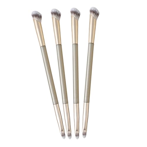 WRITWAA 4Stücke Doppelseitiger Gesichtspinsel Make Up Pinsel für Augenbrauen Lidschatten und Konturierung für Präzises Auftragen und Vielseitige Make Up Looks für von WRITWAA