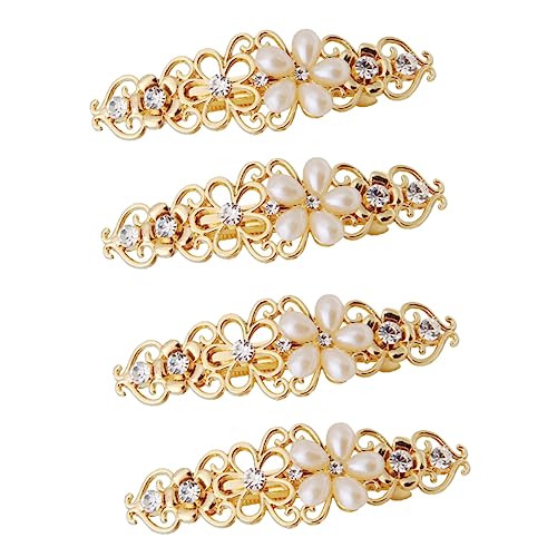 WRITWAA 4Stücke Perlen Haarspangen Für Damen Haarnadeln Haarschmuck Zubehör Für Besondere Anlässe Und Tägliches Styling von WRITWAA