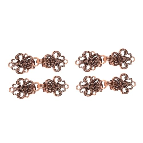 WRITWAA 4paare Vintage Sweater Clip Retro Cape Cloak Verschlüsse Für Cardigans Schals Und Kragen Antik Rotkupferfarben Design Für Damen von WRITWAA