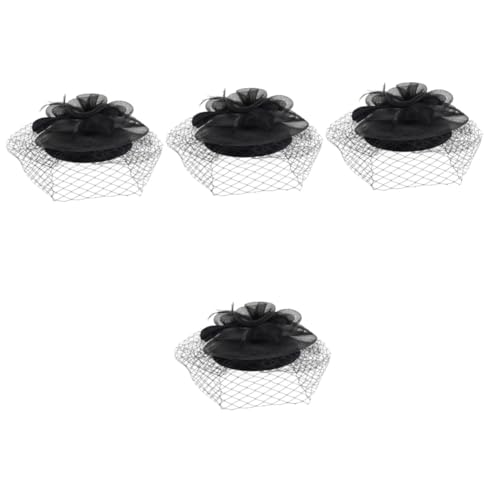 WRITWAA 4stücke Fascinator Hut Für Frauen Mit Federn Und Haarclip Eleganter Hochzeits-kopfschmuck Vielseitig Als Stirnband Oder Haarschmuck Für Tea Party Cocktail Und Besondere Anlässe von WRITWAA