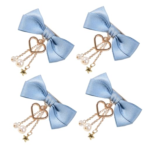 WRITWAA 4stücke Haarschleife Schleifenclip Schleifenhaarnadel Schleifenspangen Haarspange Damen Haar Bogen Clip Haarnadel Für Geburtstag Festival Proms Urlaub Partei von WRITWAA