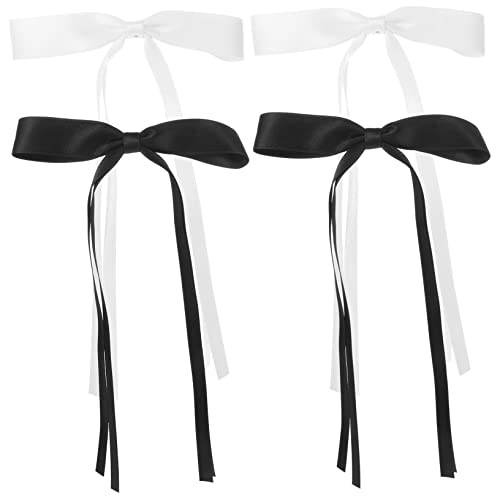 WRITWAA 4stücke Haarschleifen Mit Schleife Für Damen Haarnadel Spitze Haarspangen Große Schleife Haar-accessoire Für Teenager-mädchen Metallklammer Hochwertige Materialien von WRITWAA