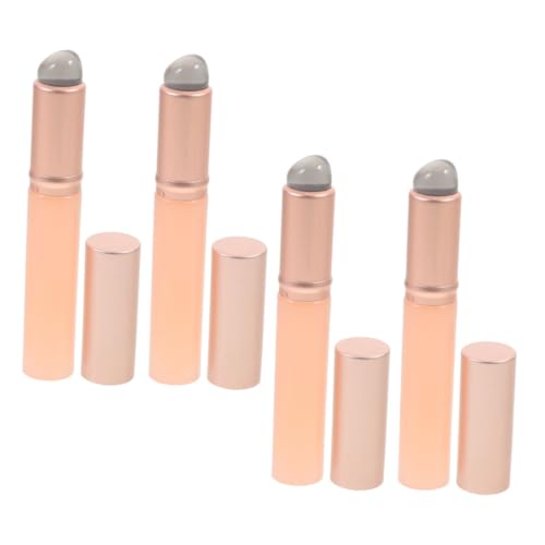 WRITWAA 4stücke Lippenpinsel Lipgloss Applikator Make-up Pinsel Aus Kunststoff Für Lippenstift Lidschatten Auftragen Und Konturieren Komfortable Für Unterwegs von WRITWAA