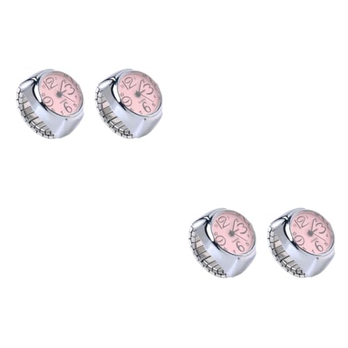 WRITWAA 4stücke Mini Ringuhren Für Damen Und Herren Kreative Quarz-Uhren Mit Zeitanzeige Fingeraccessoires Für Mädchen Und Jungen von WRITWAA