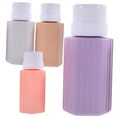 WRITWAA 4stücke Nagellackentferner Mit Pumpe Leere Spender Aus Kunststoff Nachfüllbare Flüssigkeitsflaschen Für Make-up-entferner von WRITWAA