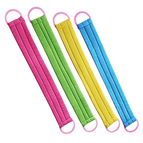 WRITWAA 4stücke Rückenmassage Schrubber Peeling Handtuch Für Körper Badetuch Für Rücken Badezimmerzubehör Körpermassagetuch Mit Logo von WRITWAA