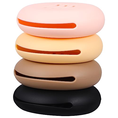 WRITWAA 4stücke Schminkschwamm-halter-etui Make-up-schwamm-halter Mit Silikon-schönheitsschwamm-organizer Für Reisen Mit Lagerung Für Kosmetiktasche von WRITWAA