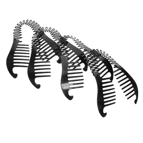 WRITWAA 4stücke Bananenkamm Haar Flechtwerkzeug Doppel Seite Kämme Clips Für Frauen Mittellanges Langes Dickes Lockiges Haar Biegsam Befestigen Geschenk von WRITWAA