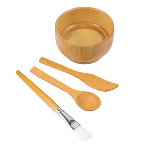 WRITWAA 4stücke Mischwerkzeug Für Gesichtsmasken Diy Set Mit Gesichtsmasken-rührschüssel Maskenschüssel-spatel Masken-rührschüssel-spatel Und Löffel Für Hautpflege von WRITWAA