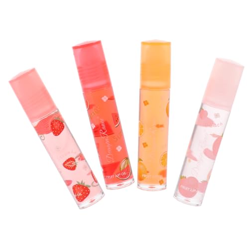 WRITWAA 4stücke Transparenter Lipgloss Mit Fruchtgeschmack Feuchtigkeitsspendende Lippenpflege Farblos Für Mädchen Altersklassen von WRITWAA