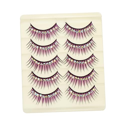 WRITWAA 5paare Bühnenwimpern Falsche Wimpern Cosplay Übertrieben Wimpern Für Damen Make-up Und Party von WRITWAA